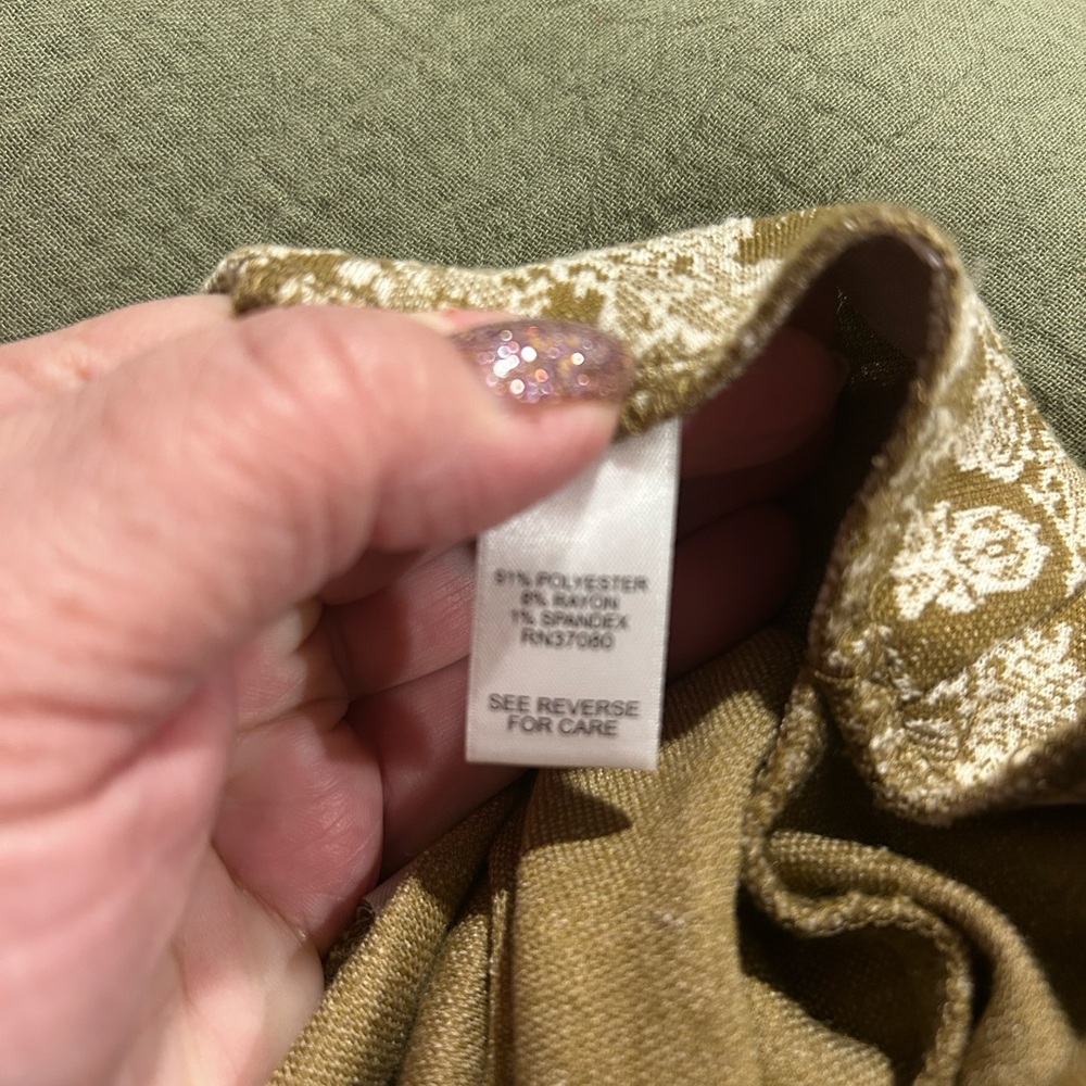 Cato Brown and White Patterned Fabric
